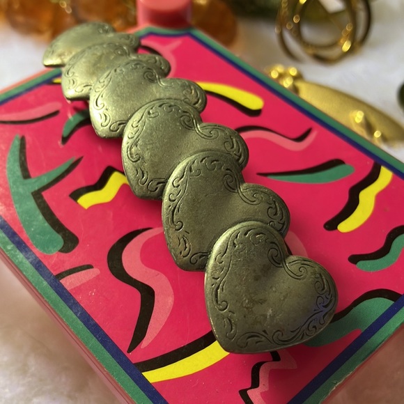 Vintage Danforth Pewter Hair Clip - Picture 2 of 9